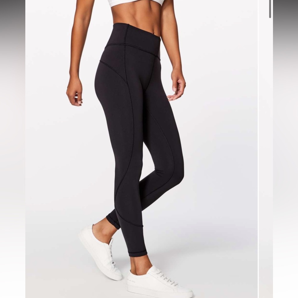 Lululemon Athletica In Movement Black Leggings
